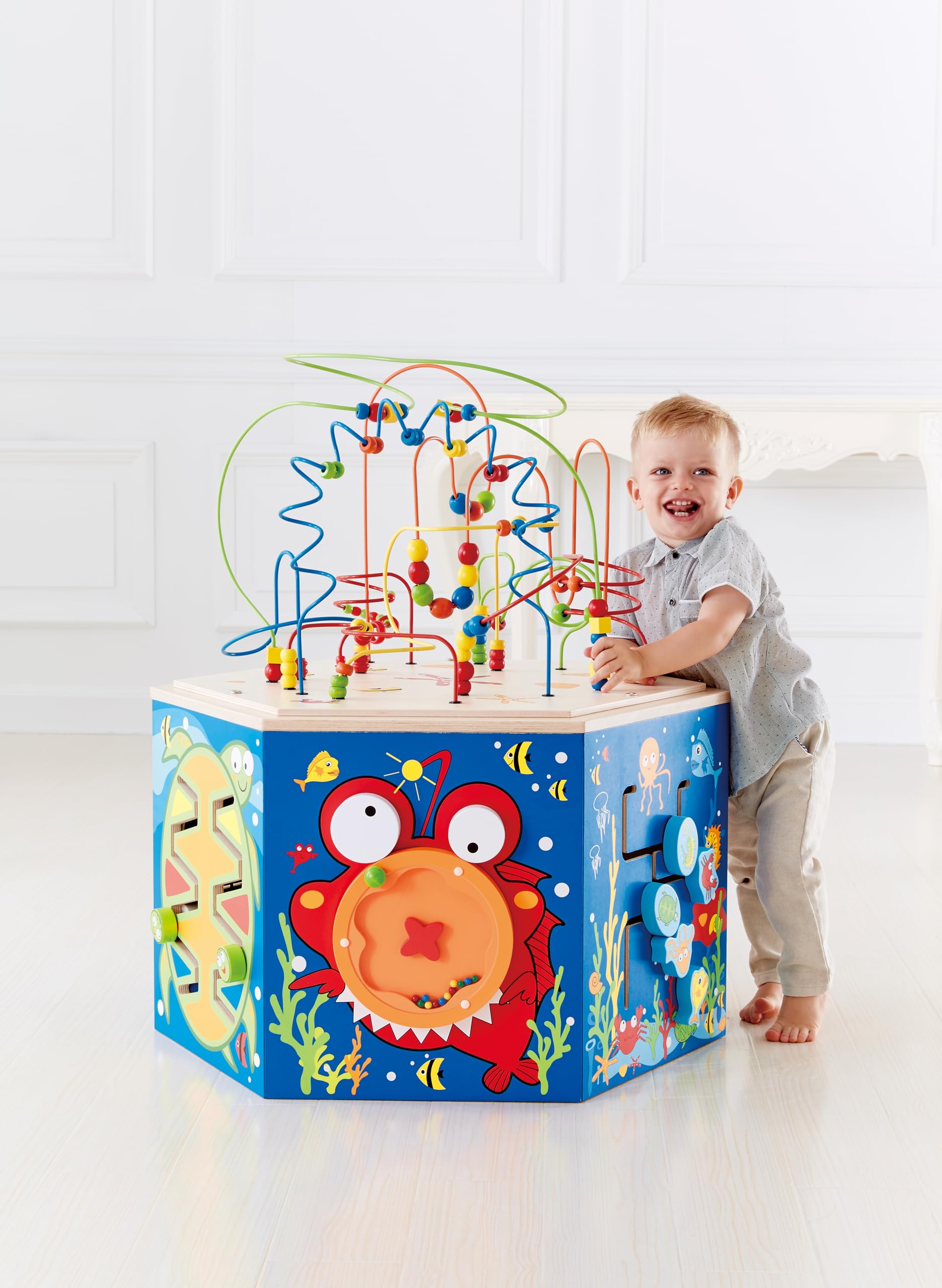 Hape E1907 Barriera Corallina cubo attività legno