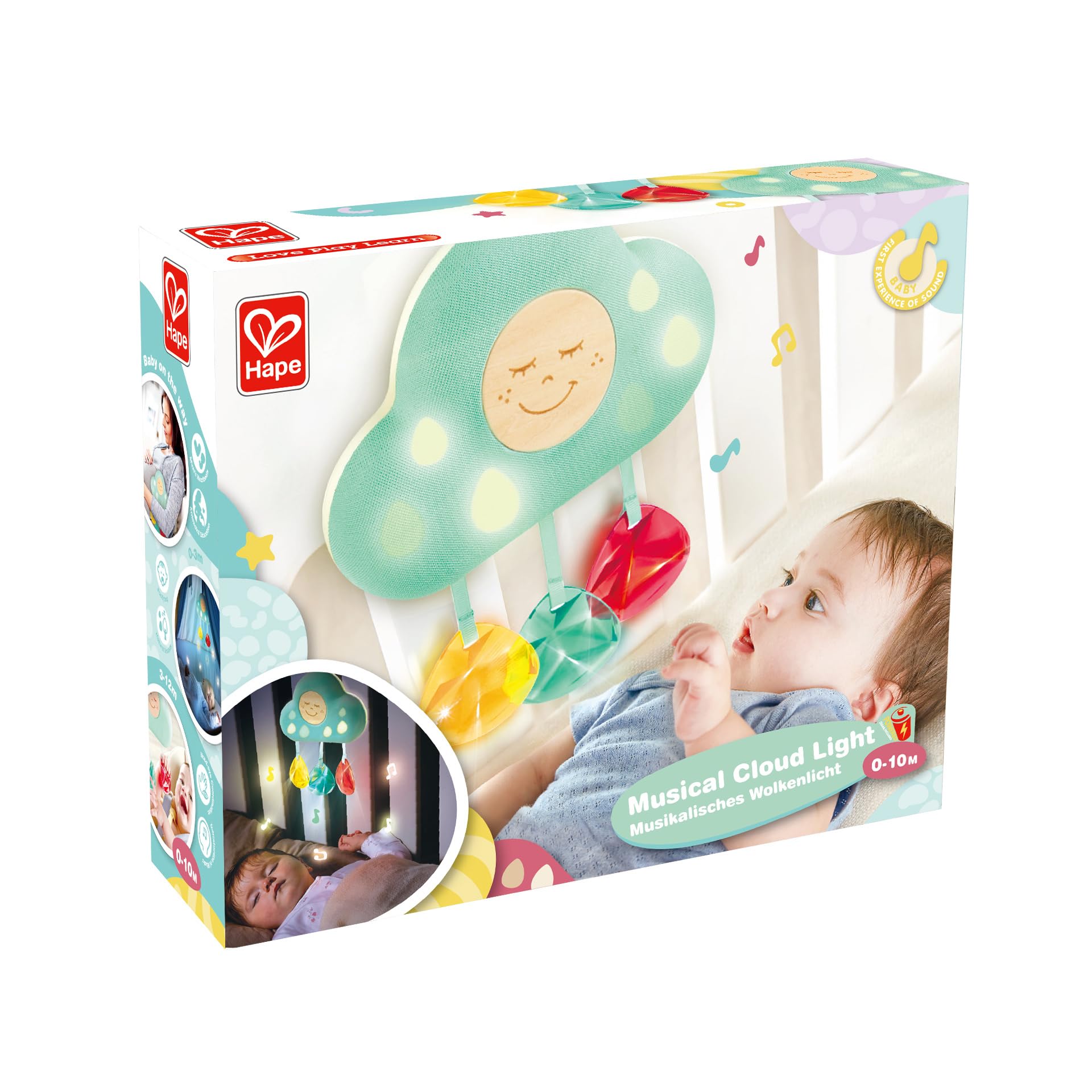 Hape Luce Musicale della Nuvola E0619 luce notturna neonato