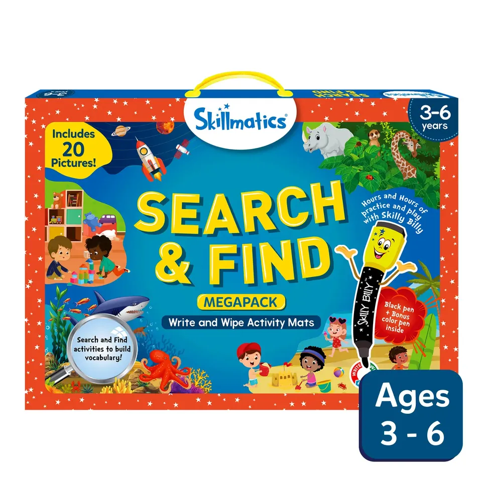 Skillmatics Search and Find Megapack tappetini 20 attività