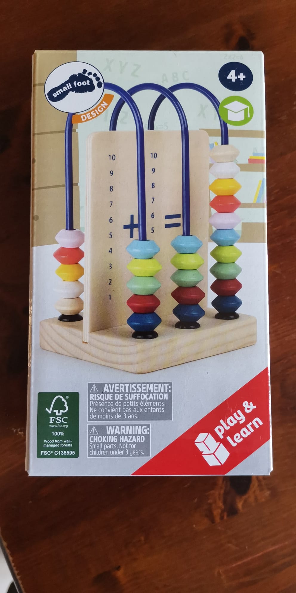 smallfoot 11165 Educate Anello Calcolo Legno Fino a 10