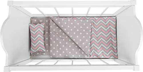 smallfoot lettino per bambole in legno bianco 47 cm