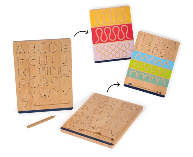 smallfoot Educate set lavagne scrittura legno 2 pezzi