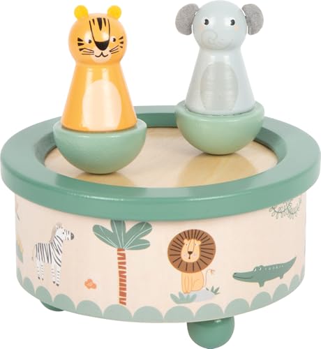 smallfoot 12738 carillon safari legno tigre elefante