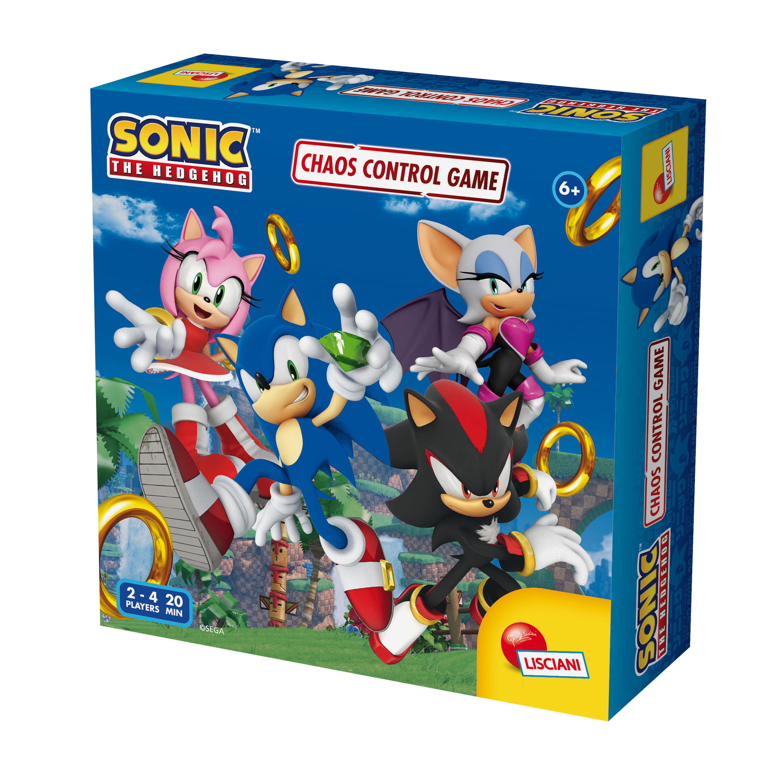 Lisciani Sonic Chaos Control Game gioco da tavolo anelli