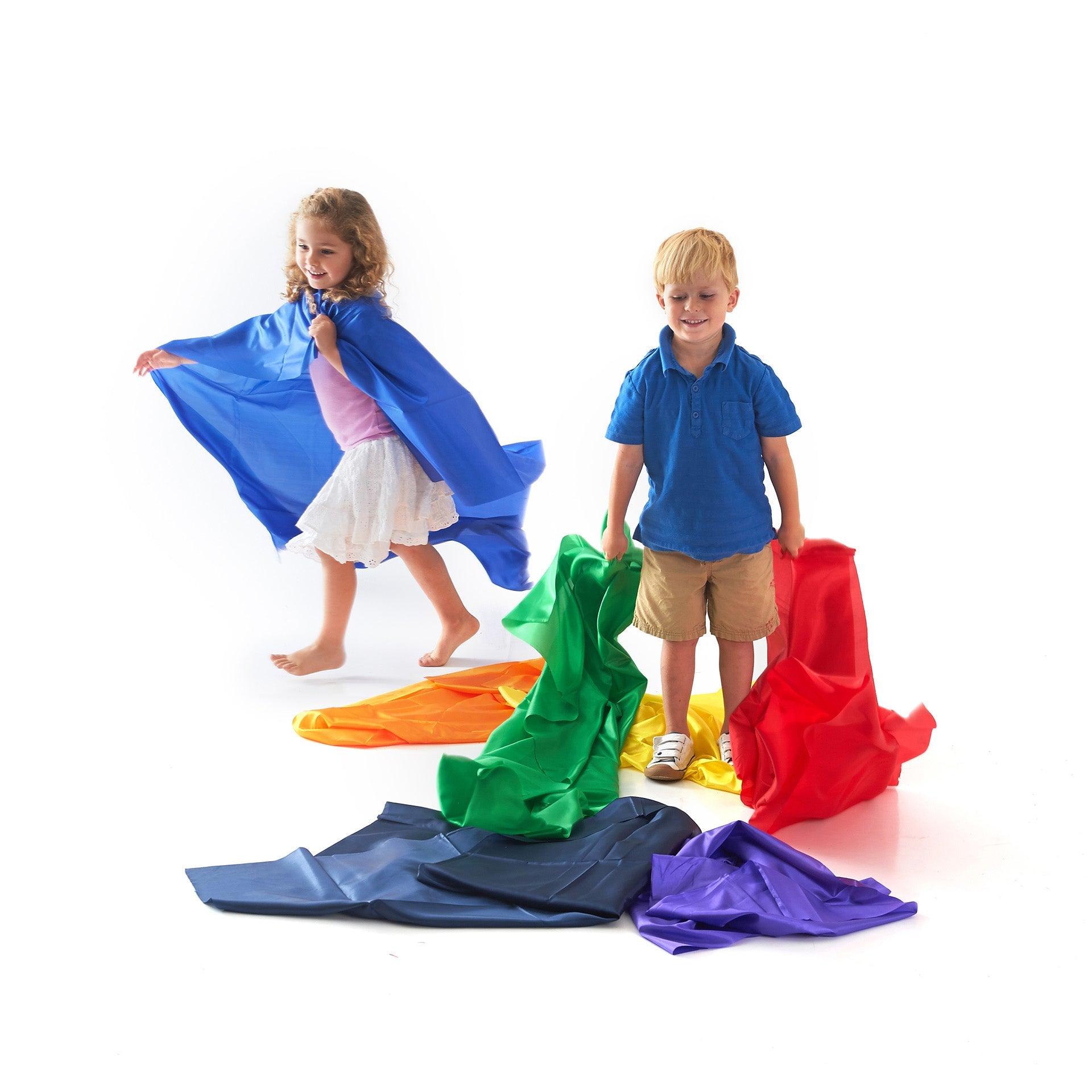 Tickit Rainbow Habutae Fabric Pack teli sensoriali 7 pezzi arcobaleno