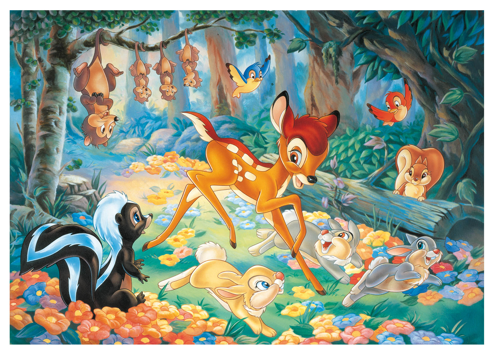 Lisciani Disney DF Plus 60 puzzle bambini Bambi double-face