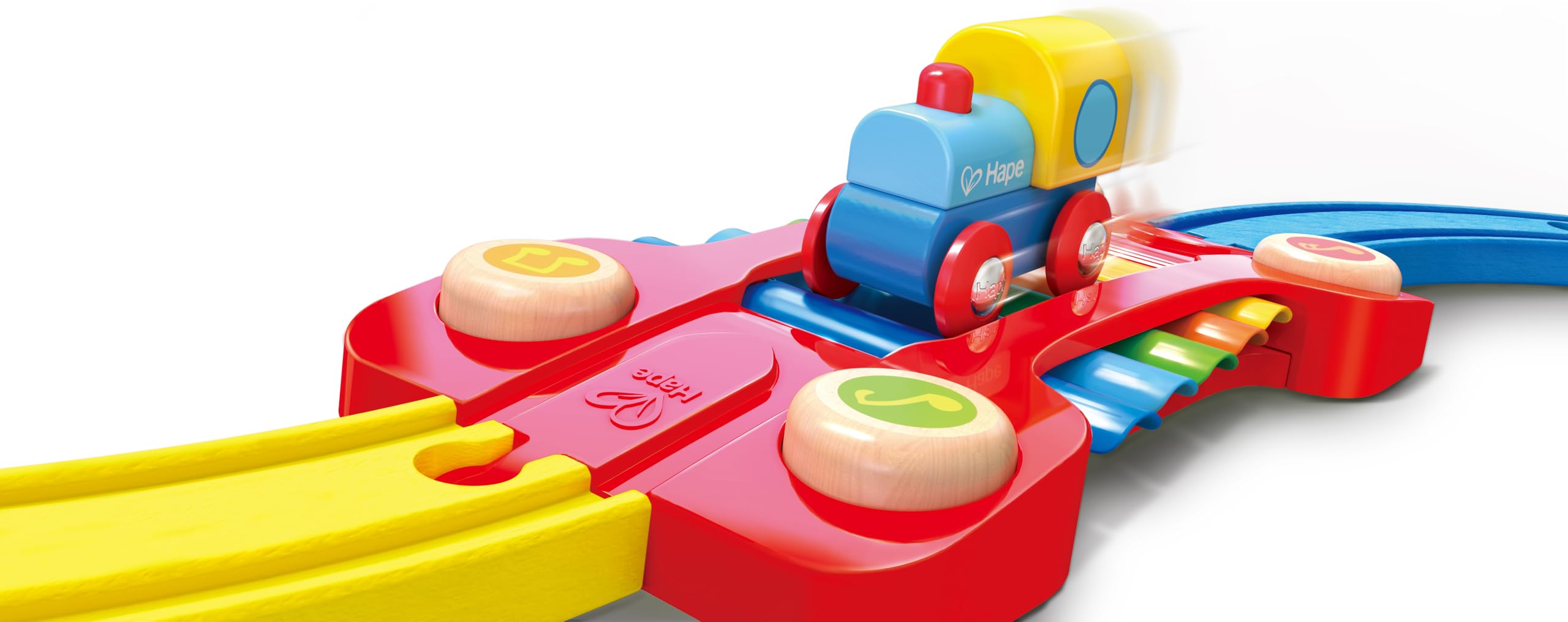 Hape E3826 Arcobaleno pista treno legno musicale
