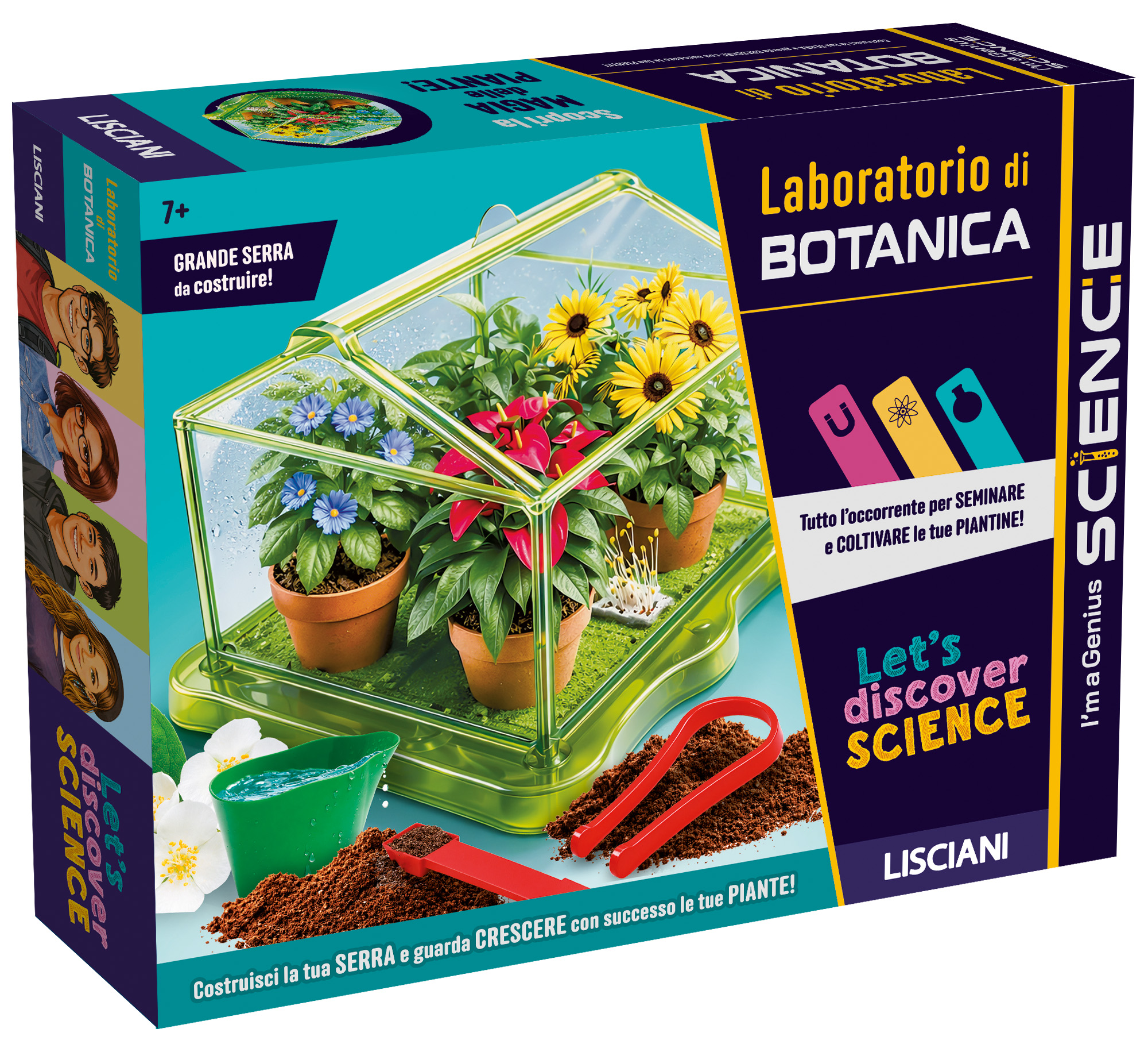 Lisciani I'm Genius Laboratorio di Botanica gioco serra piante