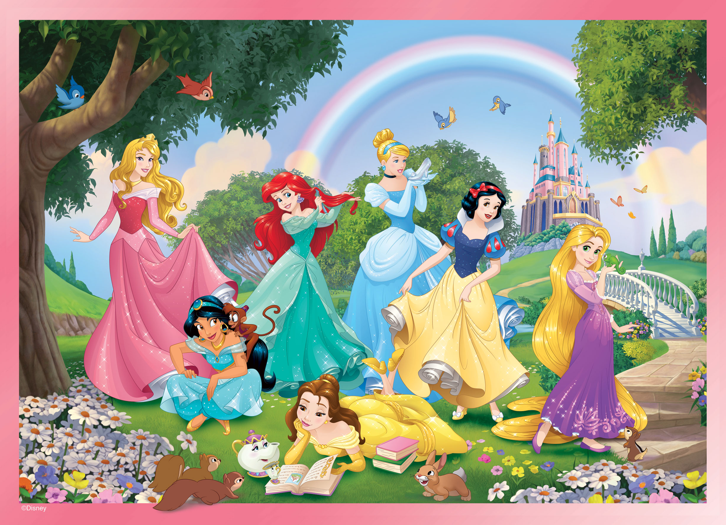Disney DF Plus 24 Princess puzzle bambini colorabile