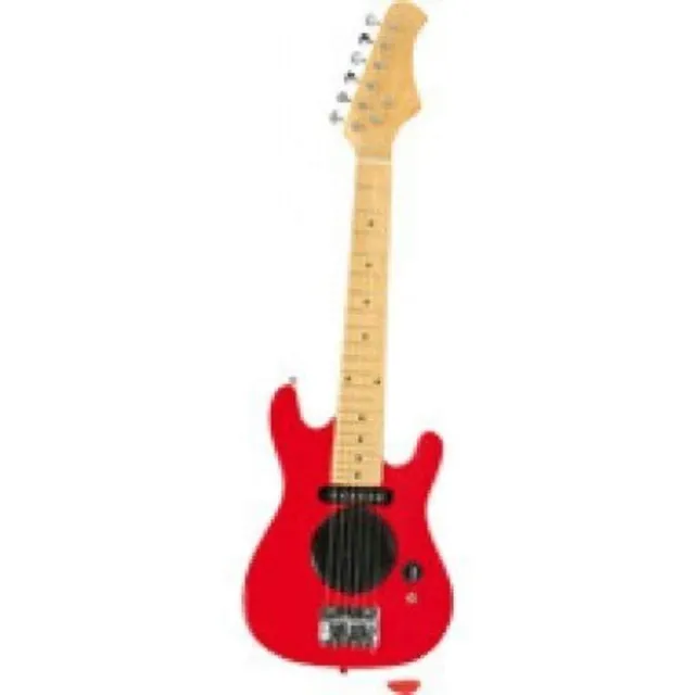smallfoot 3302 chitarra elettrica rossa 6 corde