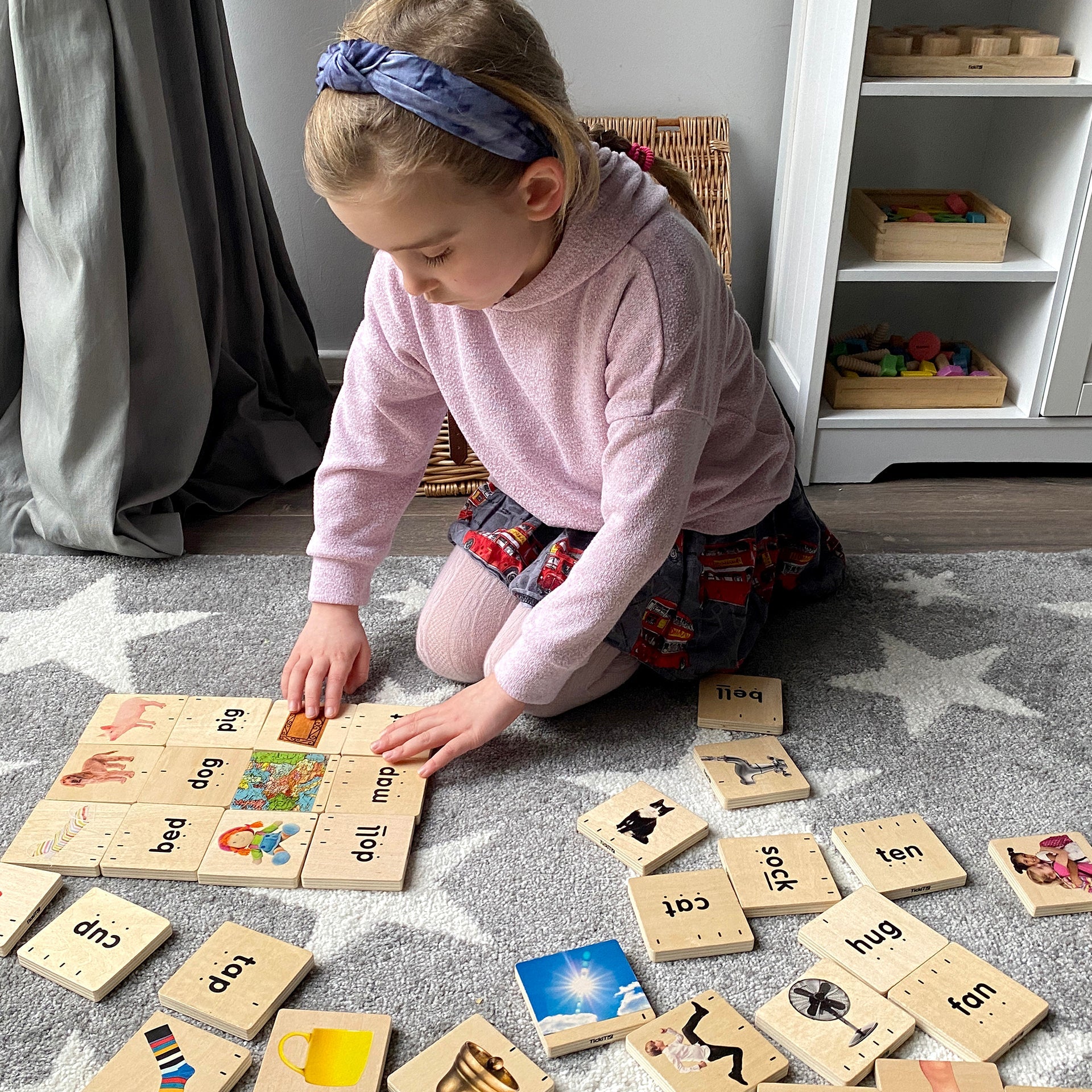 Tickit Holly's Phonics blocchi 40 pezzi legno fonetica