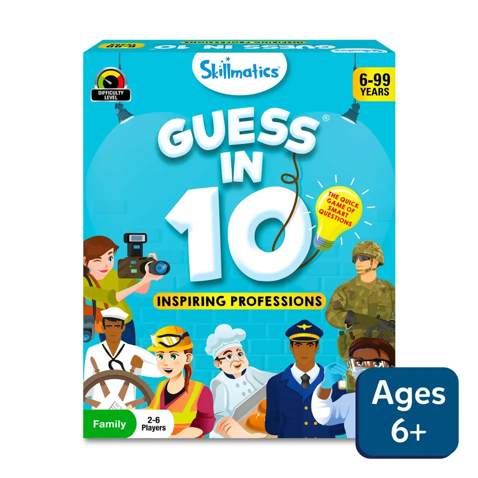 Skillmatics Guess in 10 Inspiring Professions gioco carte mestieri