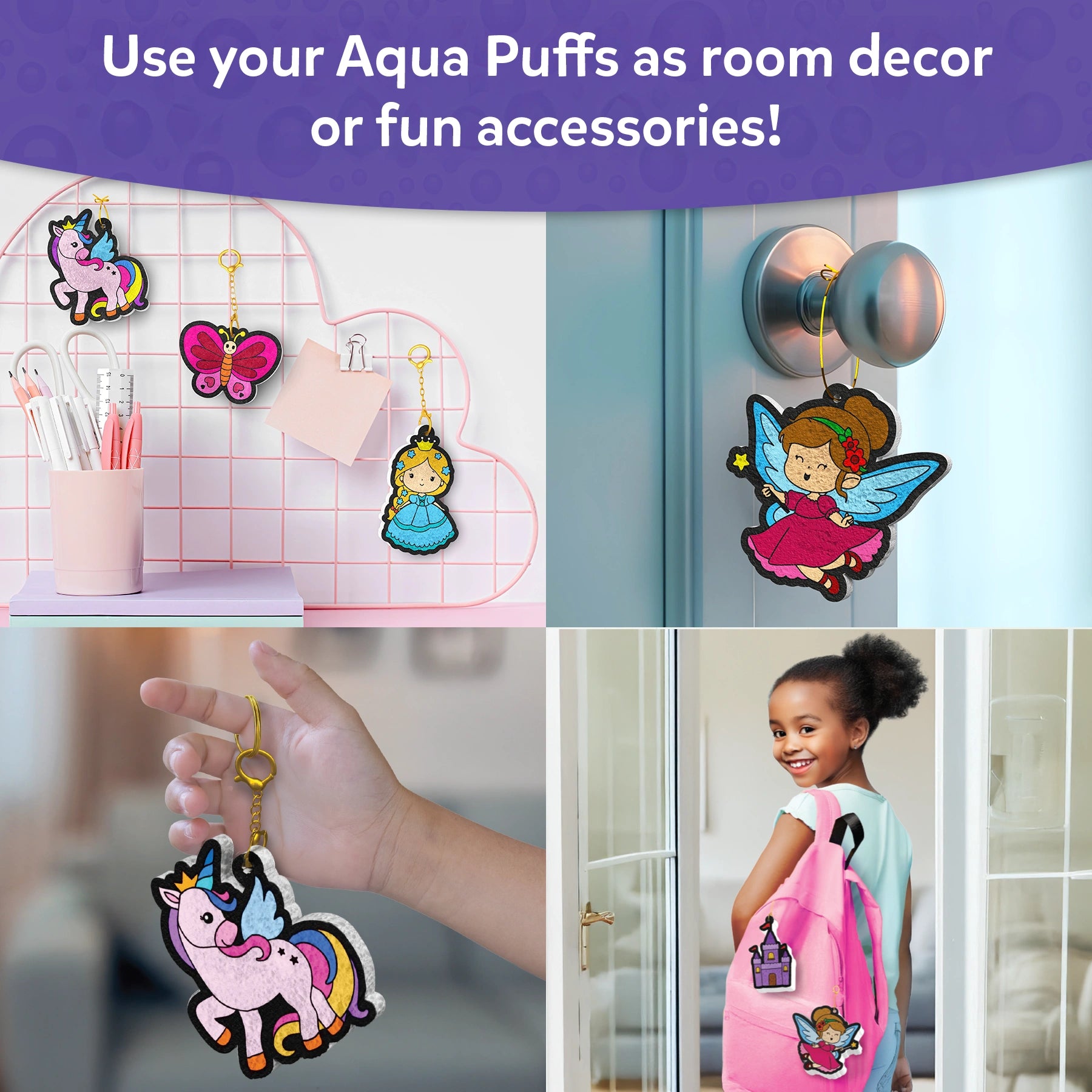 Skillmatics Aqua Puffs Princesses Unicorns kit 3D 4+ anni