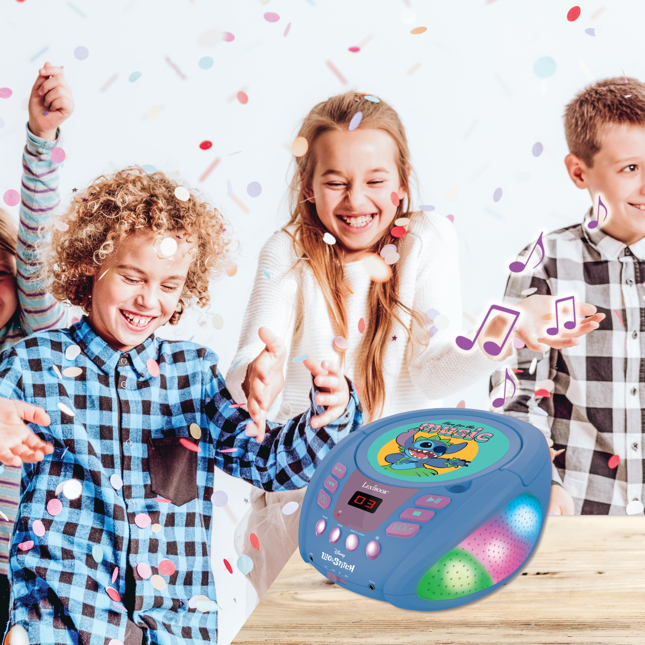 Lexibook iParty RCD109DLXB lettore CD Stitch bluetooth