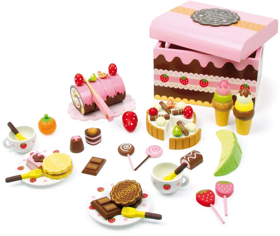 smallfoot 2847 Scatola Caramelle scatola dolci legno 56 pezzi