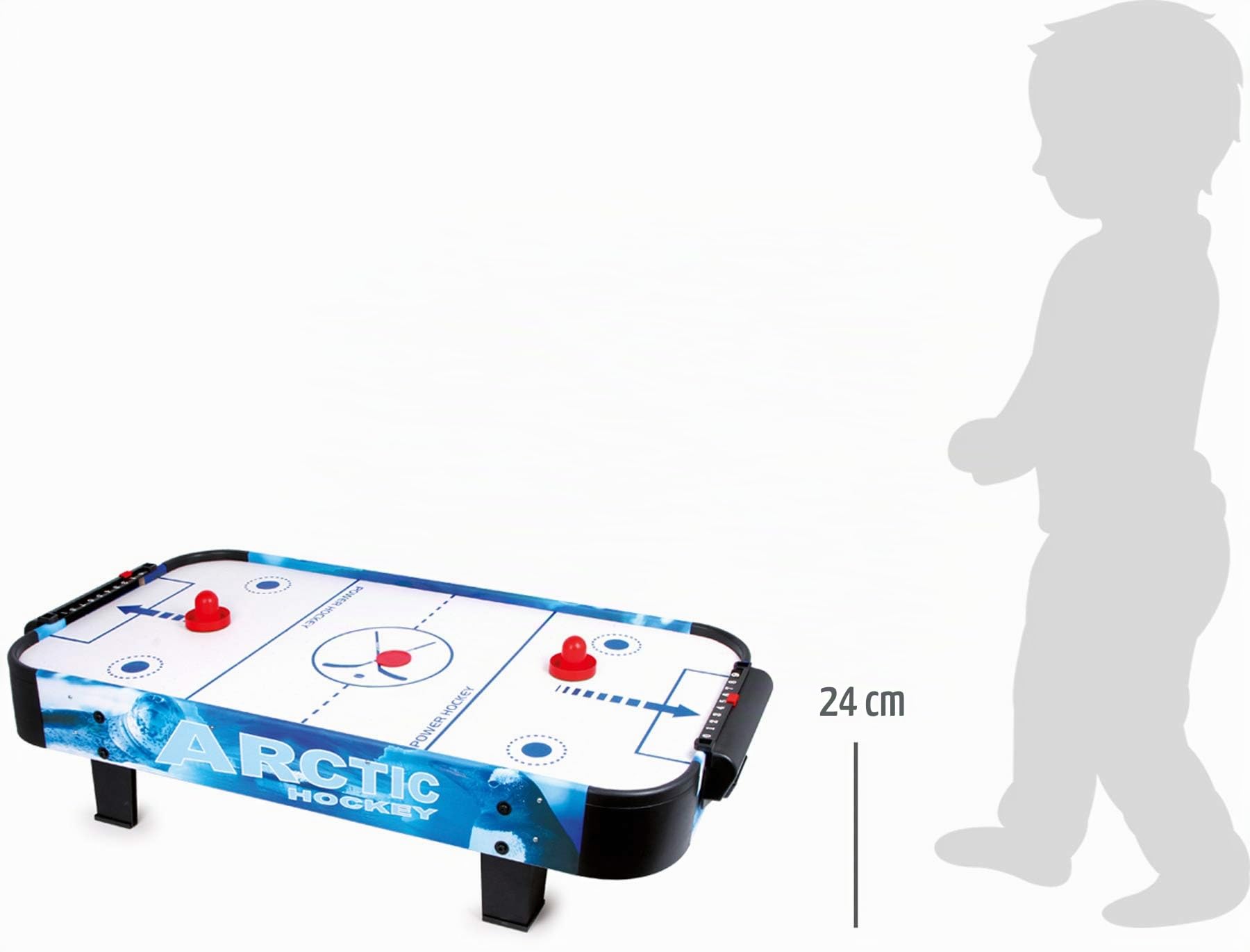 smallfoot 9878 air hockey da tavolo legno e plastica 108 cm