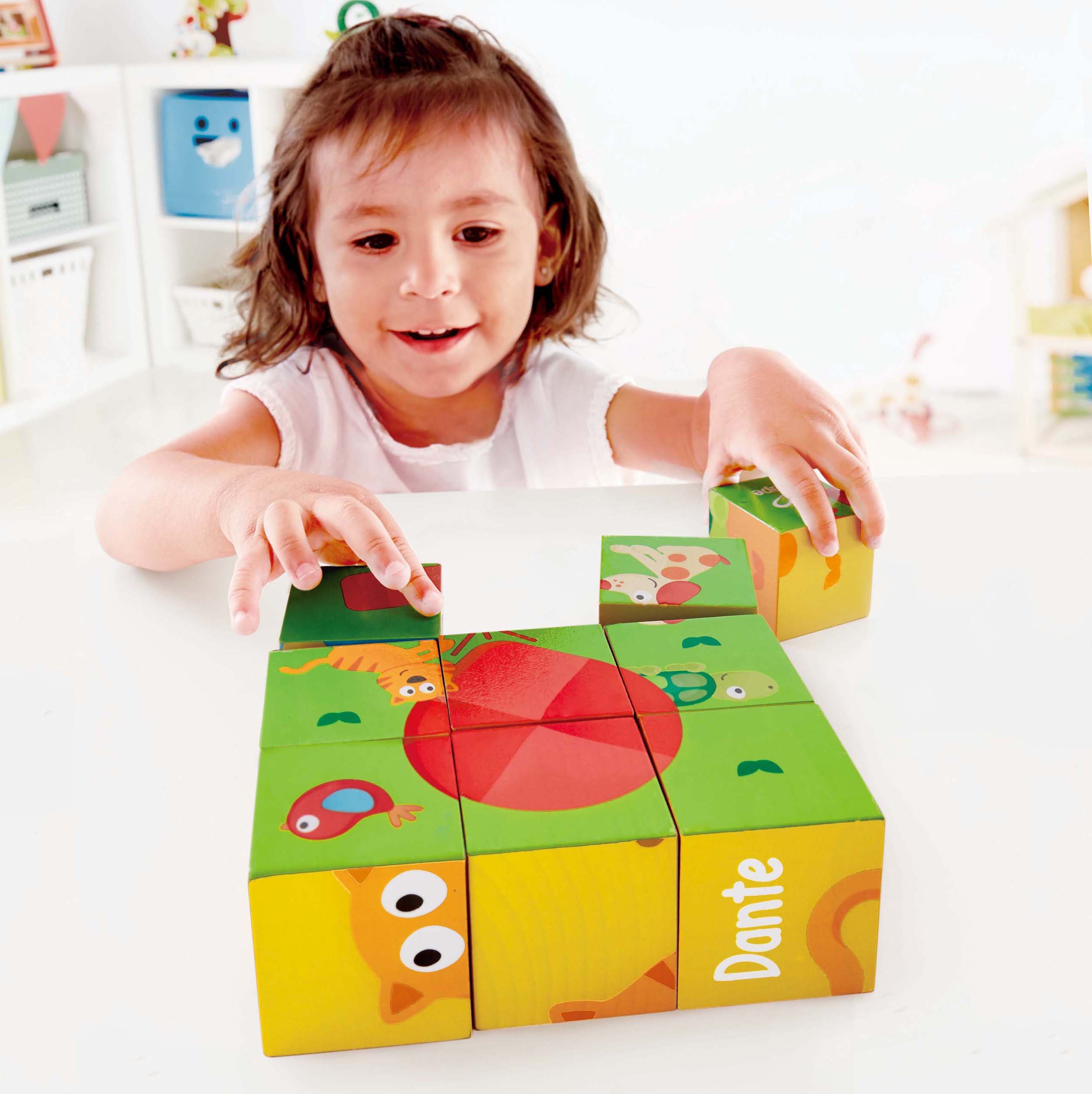 Hape E0452 Pepe Friends puzzle blocchi 9 pezzi