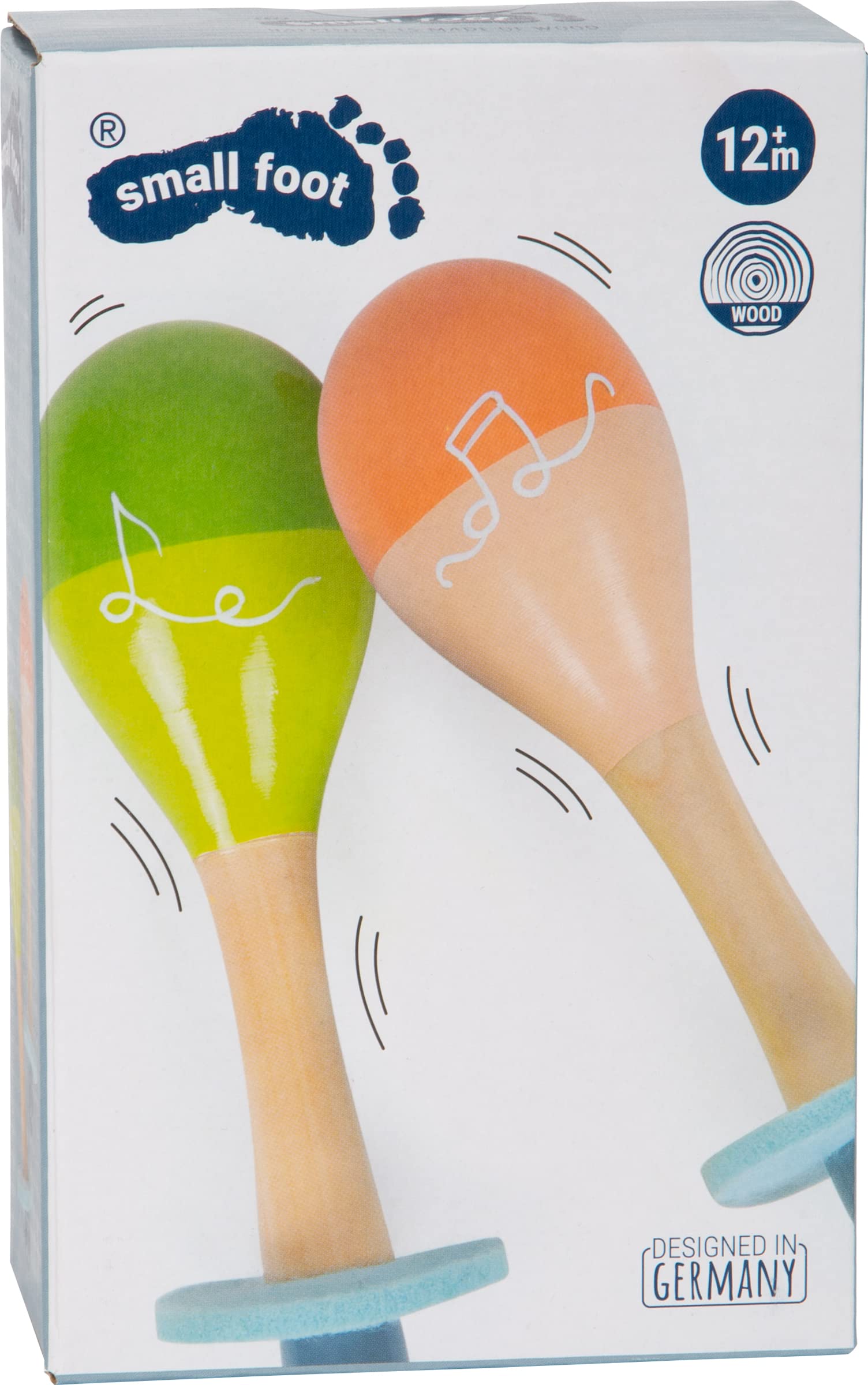 smallfoot Groovy Beats maracas in legno 2 pezzi bambini
