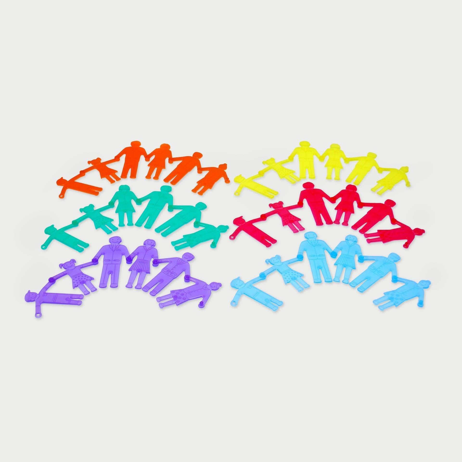 Tickit SiliShapes Linking Family personaggi silicone 36 pezzi