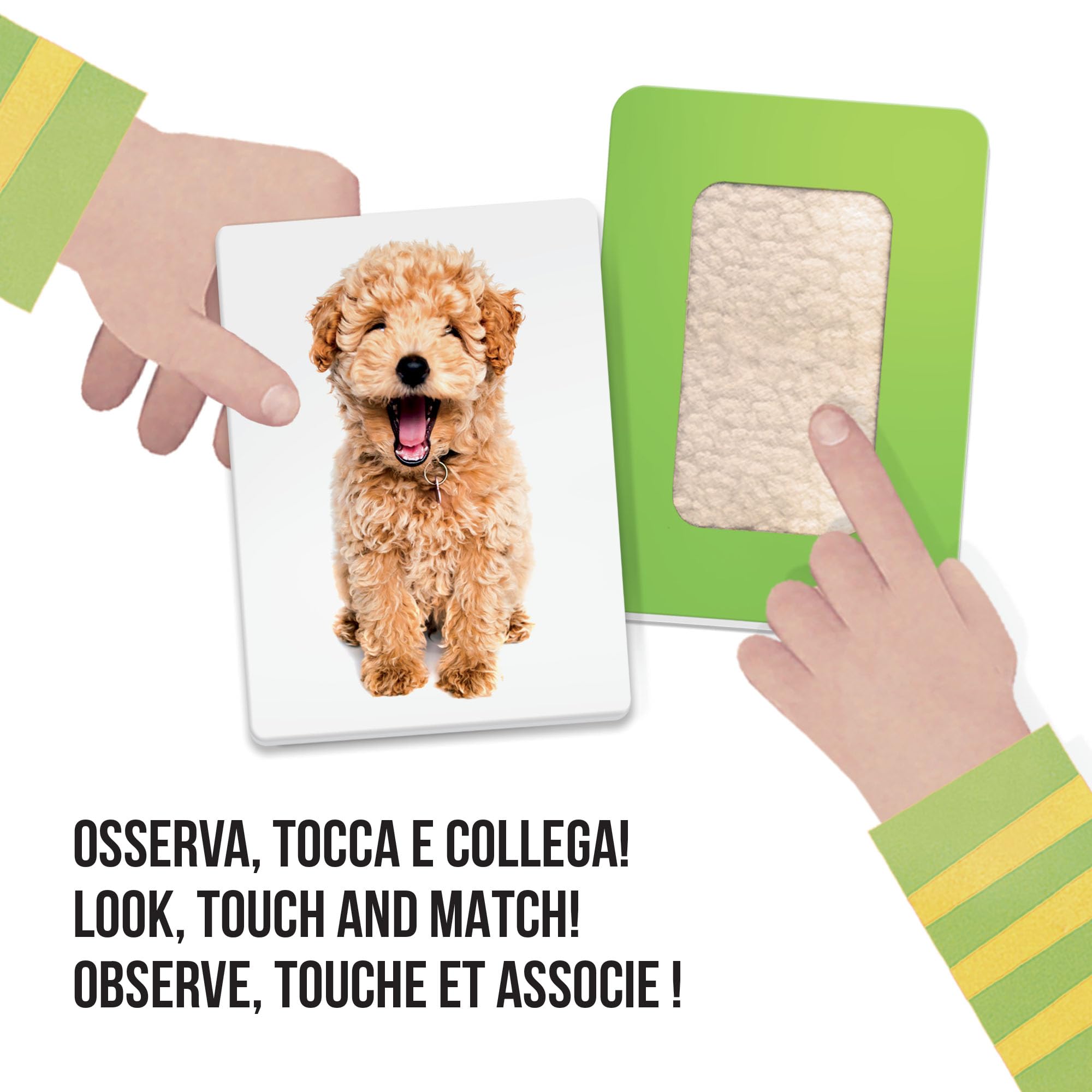 Headu Flashcards Tactile Montessori Carte 1-4 Anni Confezione da 1