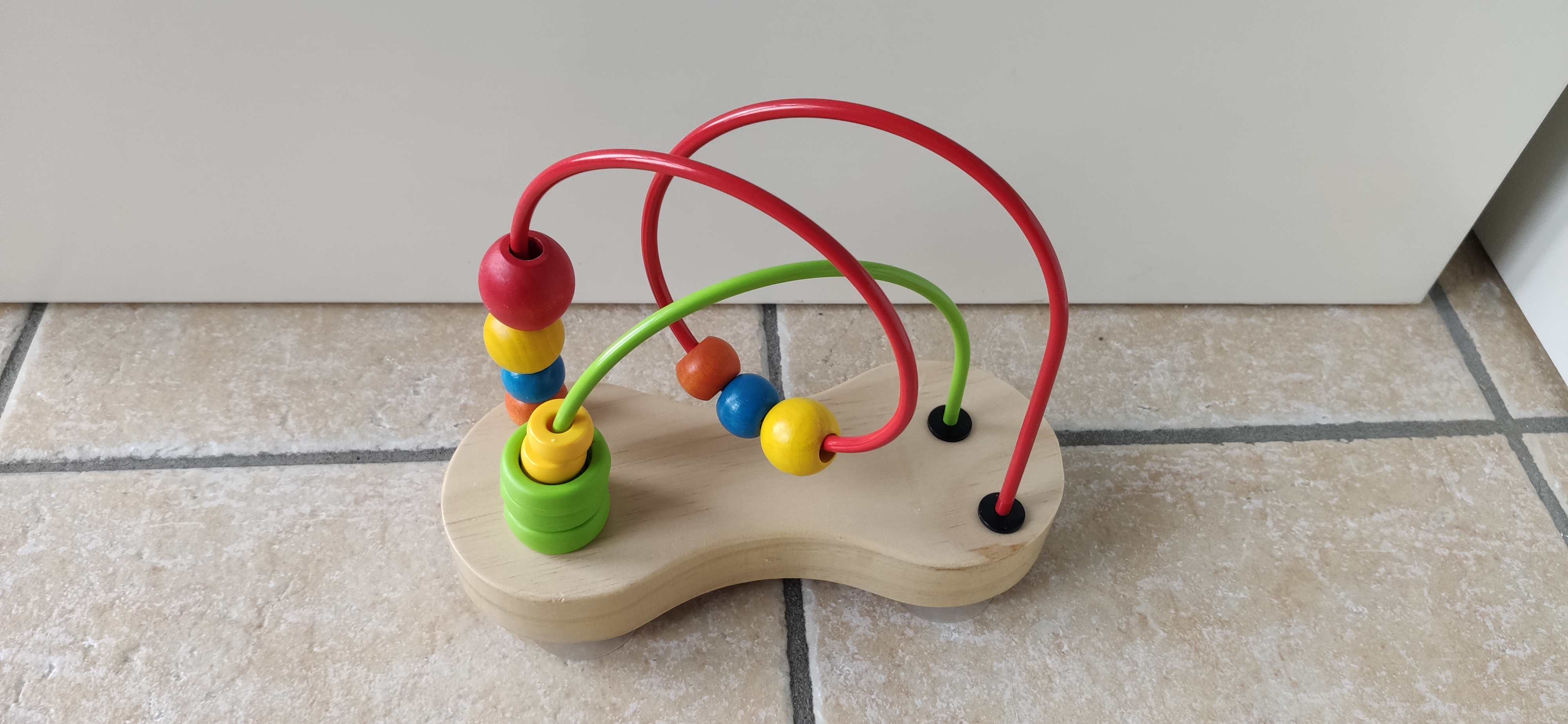 Hape Doppio Tracciato labirinto perline legno 6 mesi