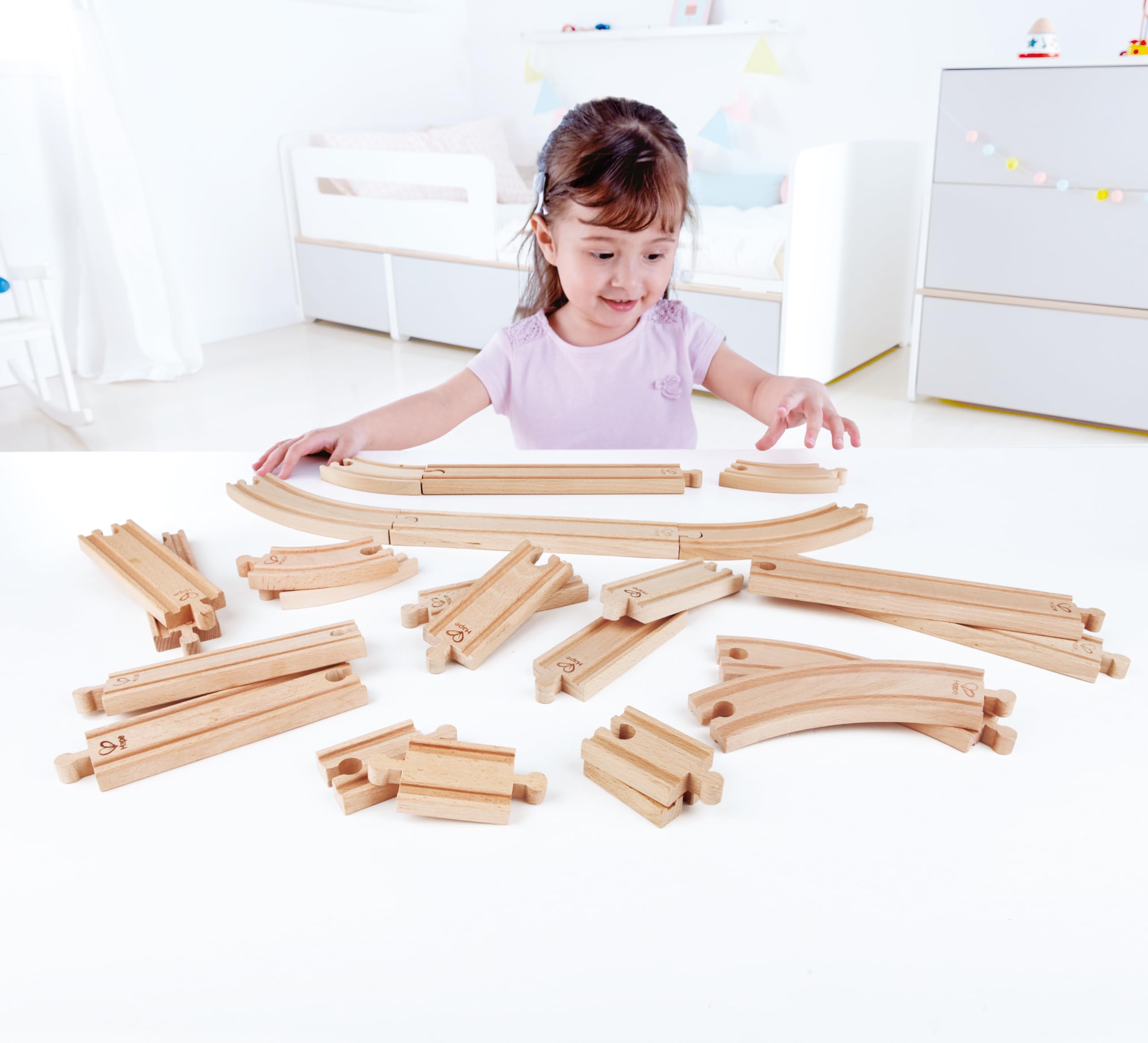 Hape Super Espansione Binari treno legno 24 pezzi
