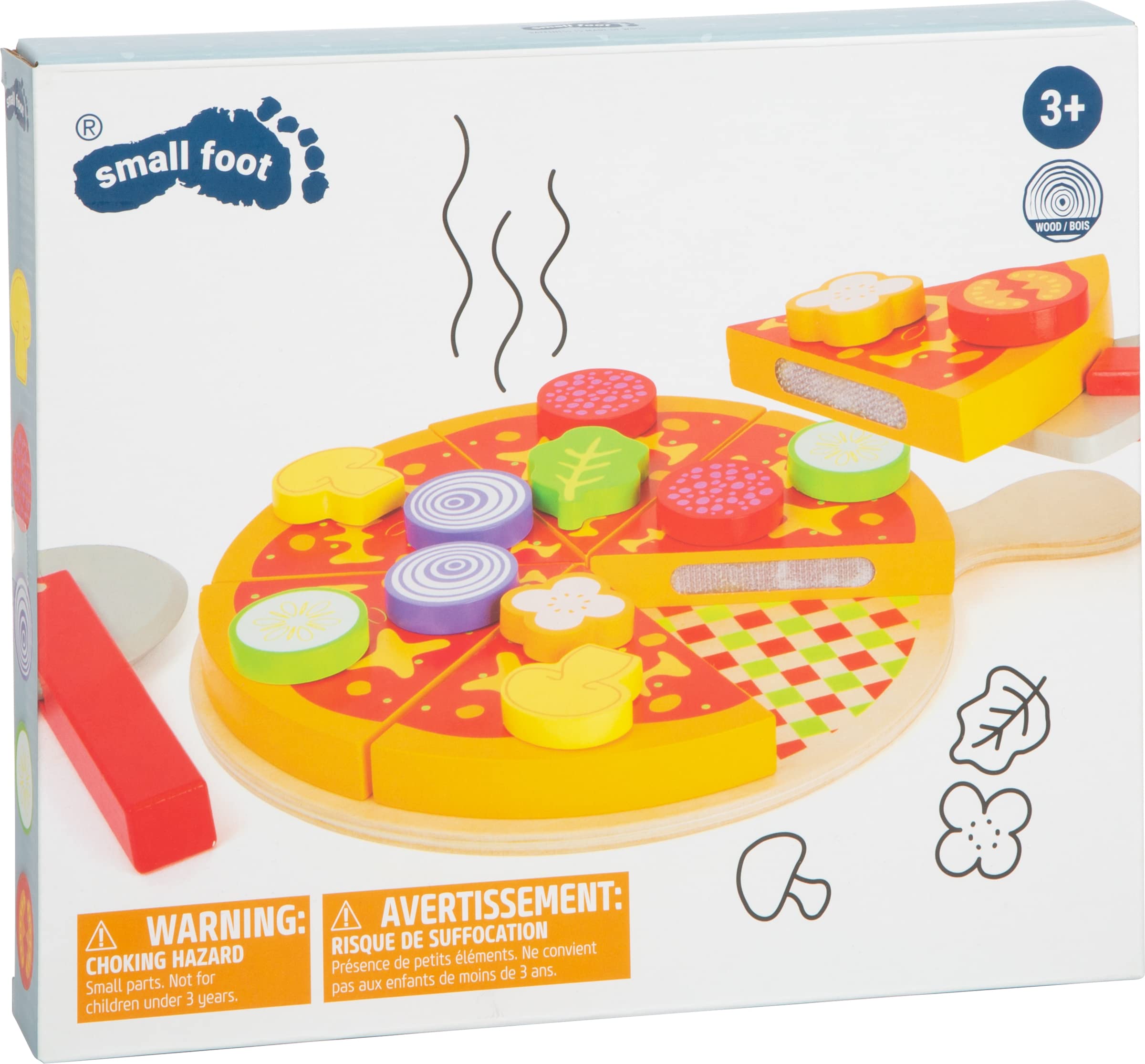 smallfoot Pizza da Tagliare gioco cucina legno velcro