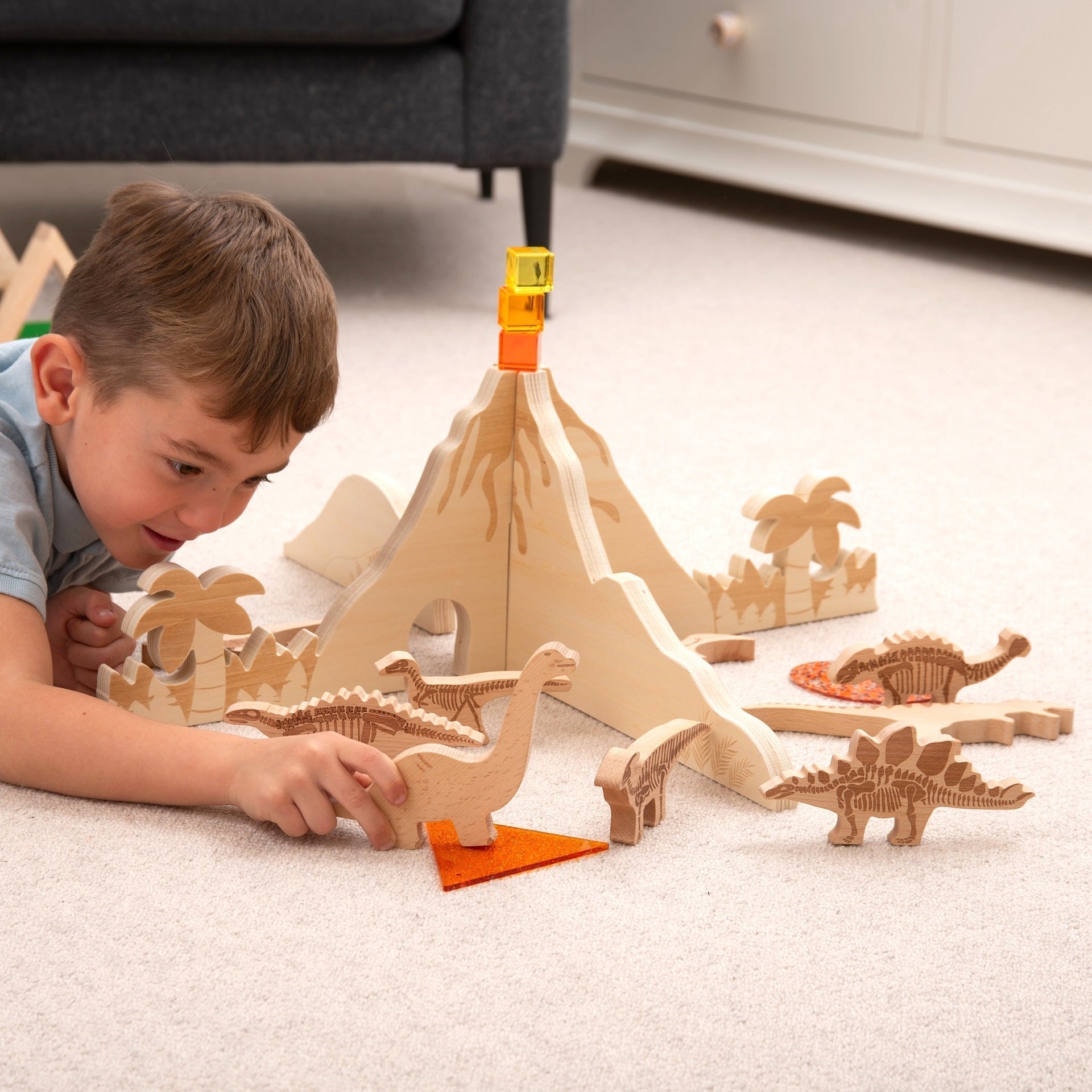 Tickit Dinosaur Blocks blocchi legno 10 dinosauri