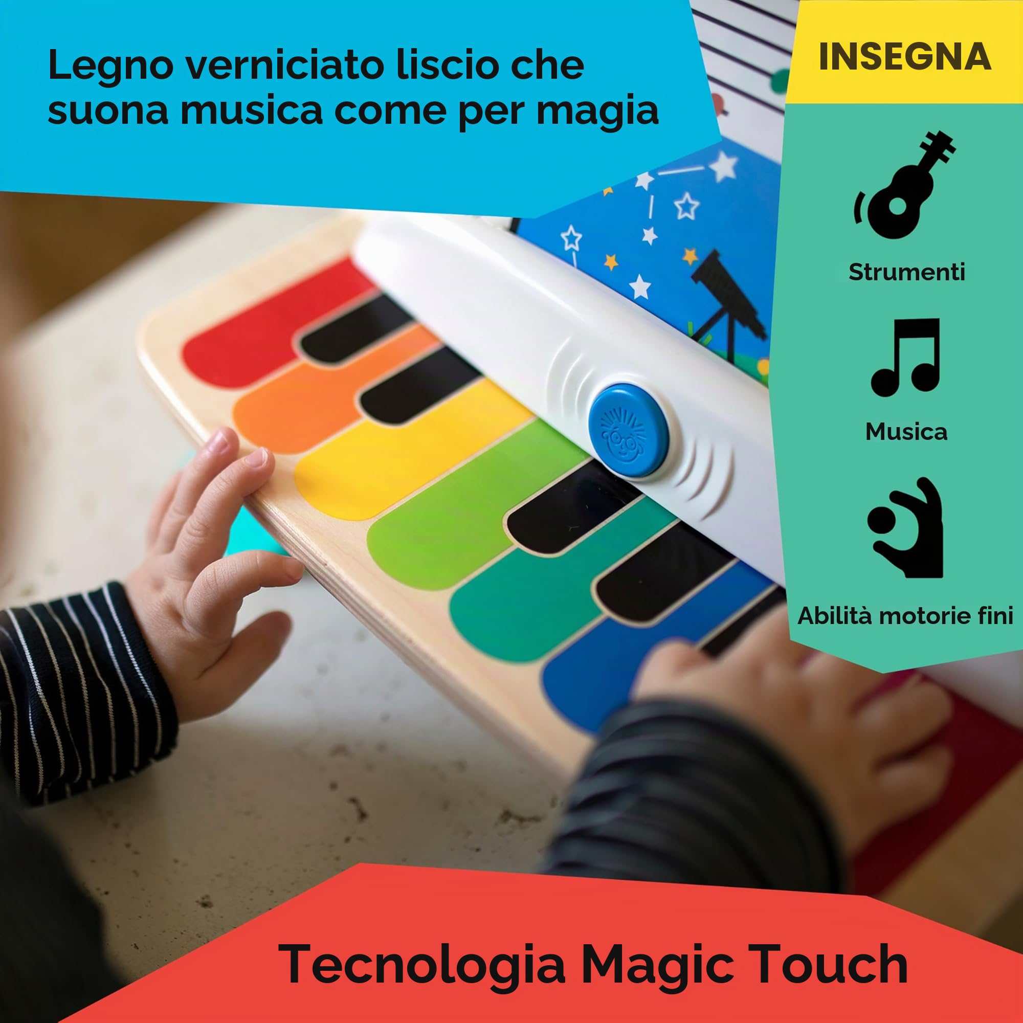 Baby Einstein Magic Touch pianoforte legno 6 mesi