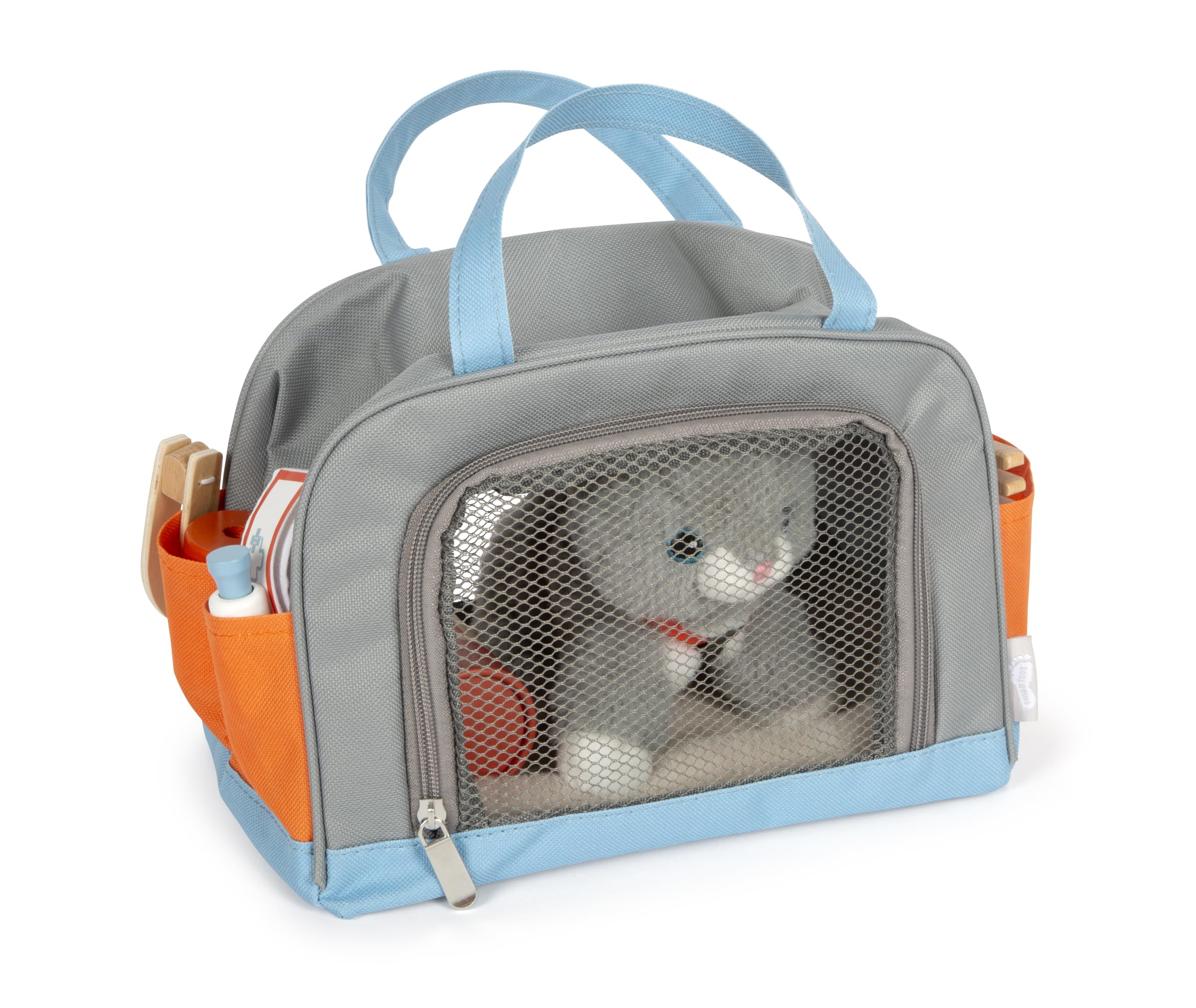 smallfoot 12601 Gatto con Borsa set cura peluche