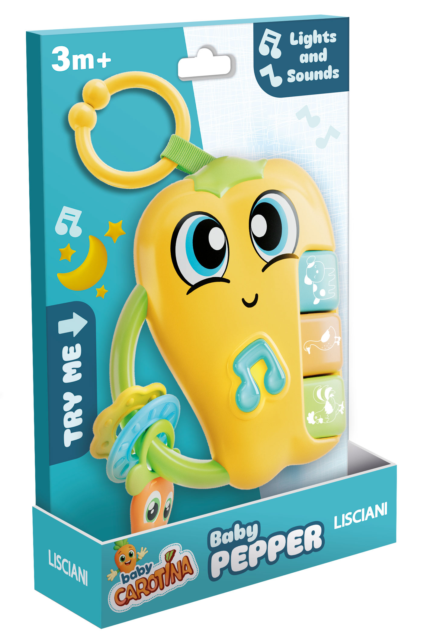 Lisciani Carotina Baby Pepper pupazzo musicale dentizione
