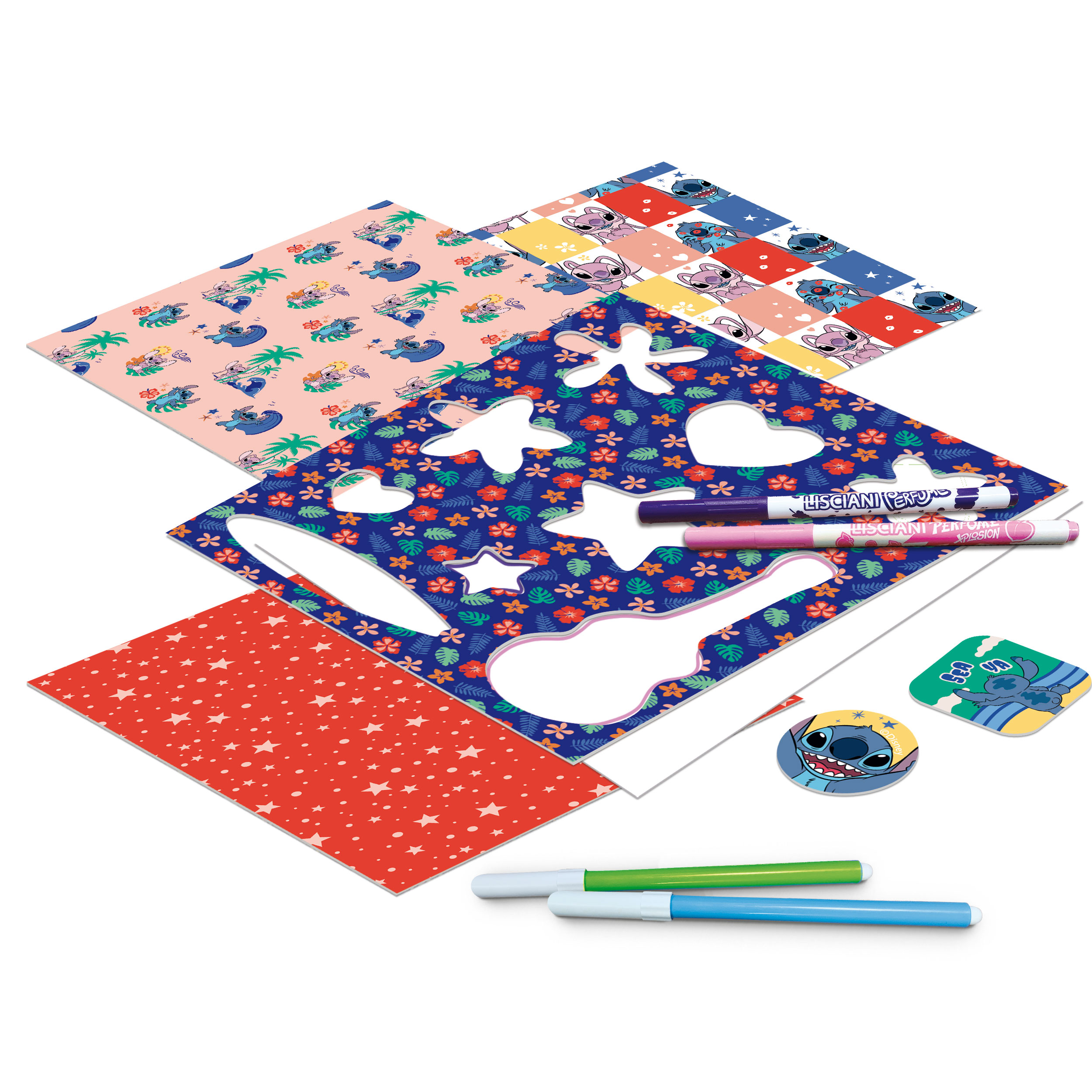 Lisciani Stitch Drawing School tavolo luminoso kit disegno A4