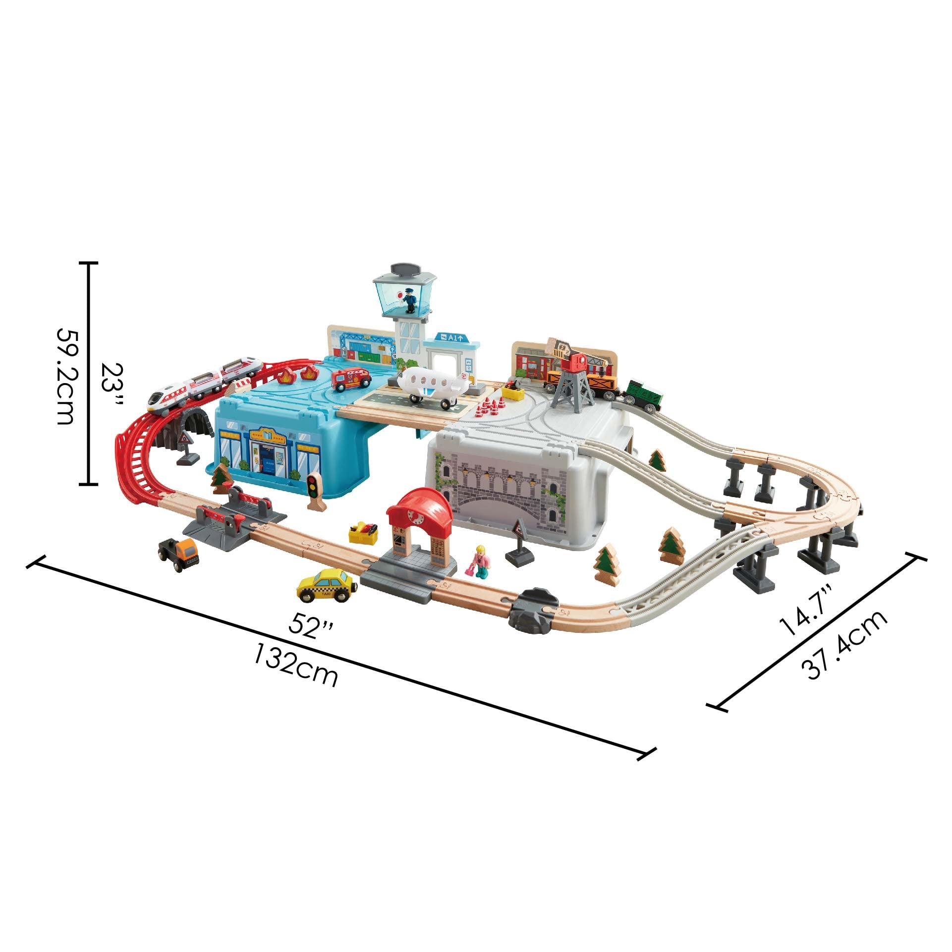 Hape Mega Metropoli pista treno 80 pezzi città
