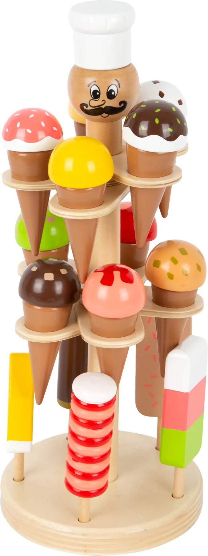 small foot Luigi Gelato supporto gelati legno 15 gusti