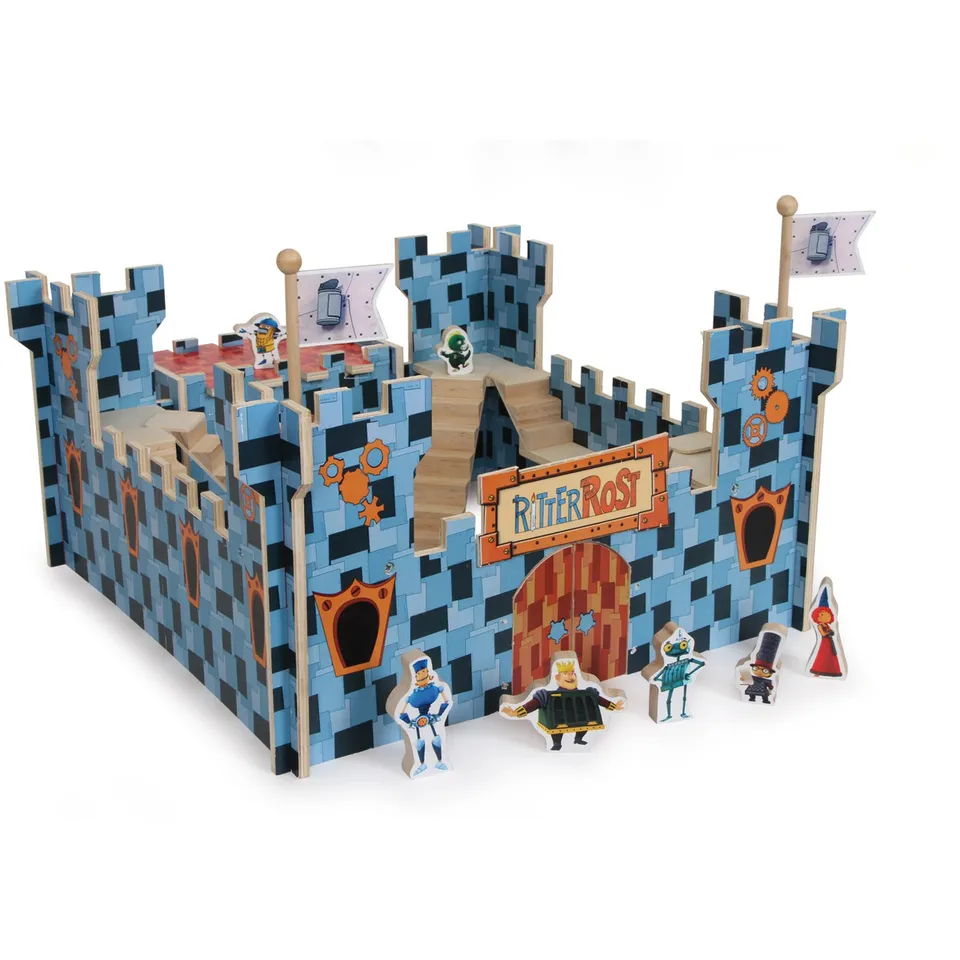 smallfoot Ritter Rost castello in legno 6 personaggi