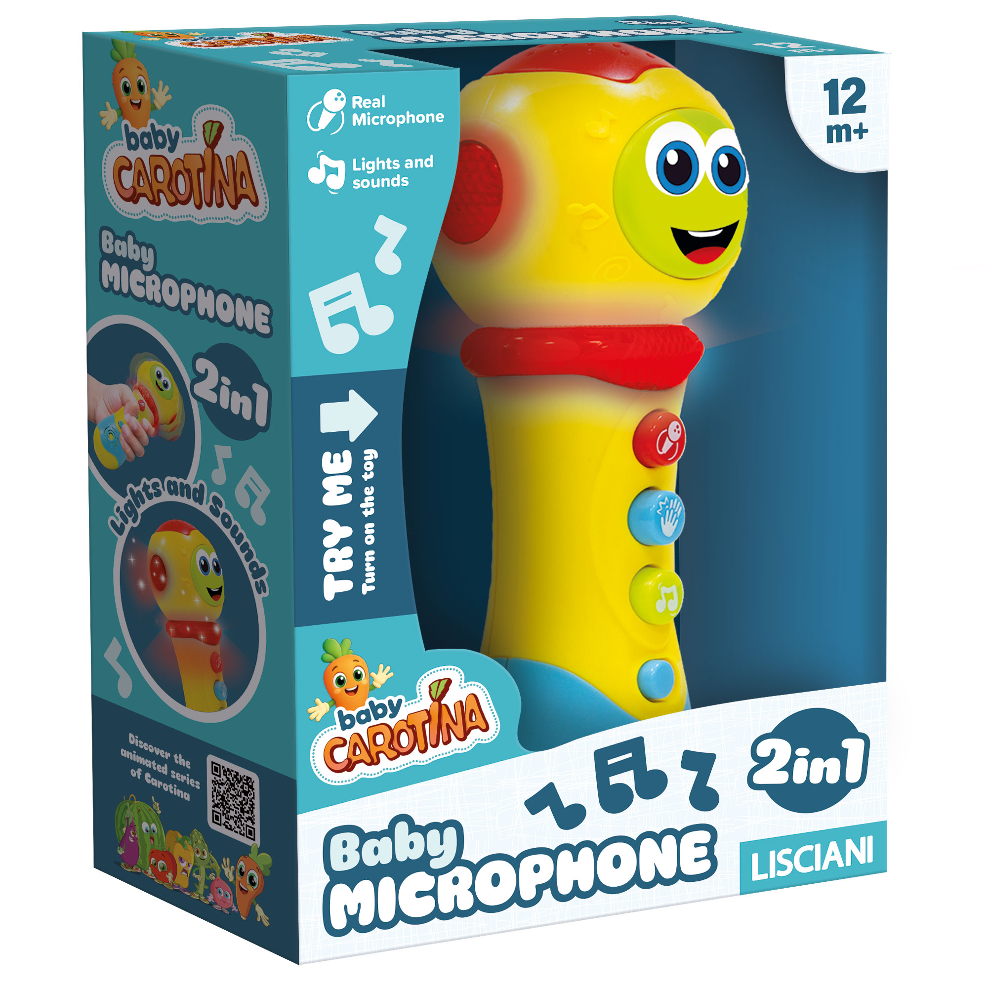 Lisciani Carotina Baby Microphone 2 in 1 microfono