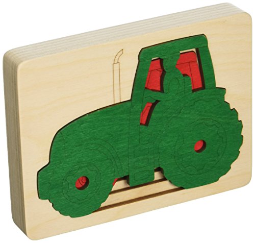 Hape E6513 5 Trattori puzzle legno 5 livelli da 2 anni