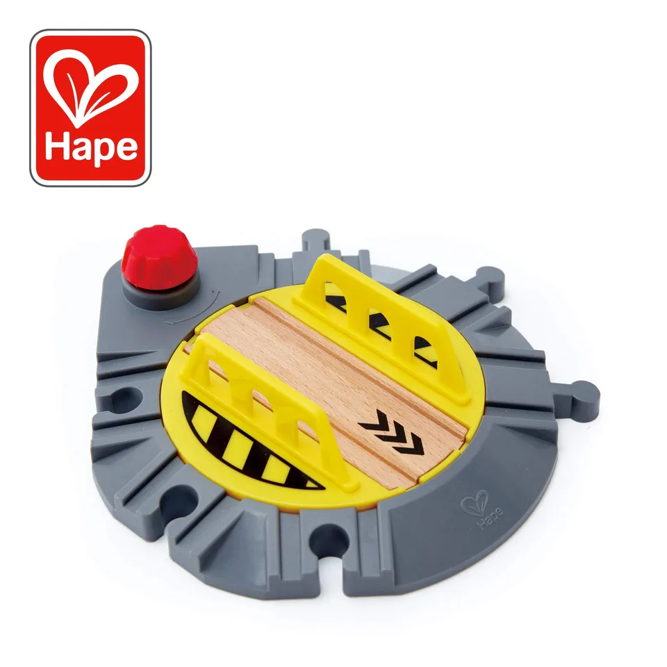 Hape piattaforma girevole trenini legno 6 direzioni manopola