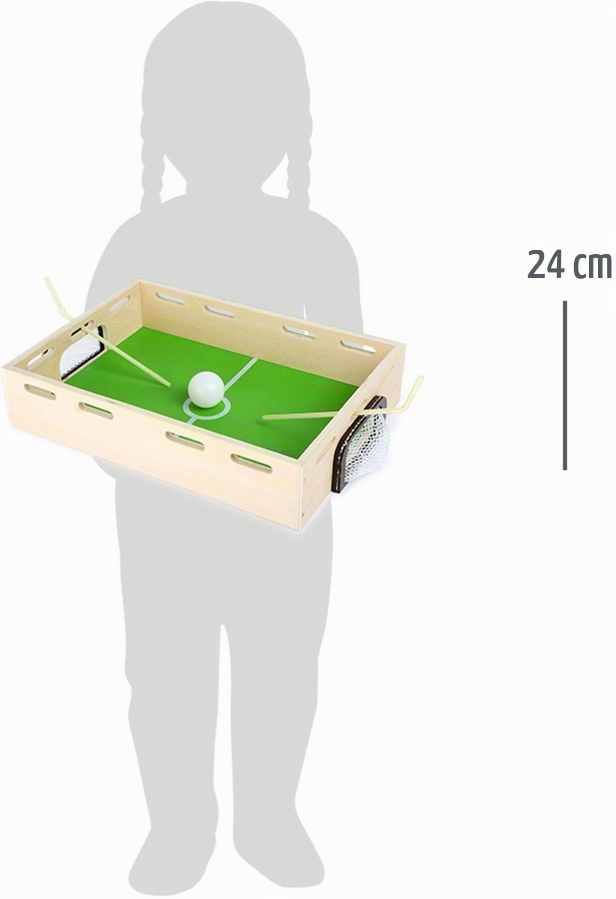 smallfoot 6409 palla da soffiare legno 2 giocatori