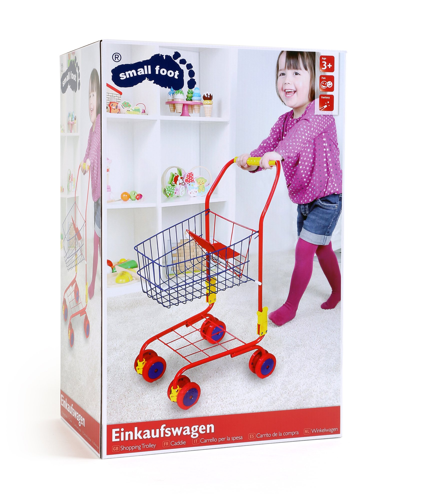 smallfoot 4035 Carrello Spesa giocattolo metallo con seggiolino