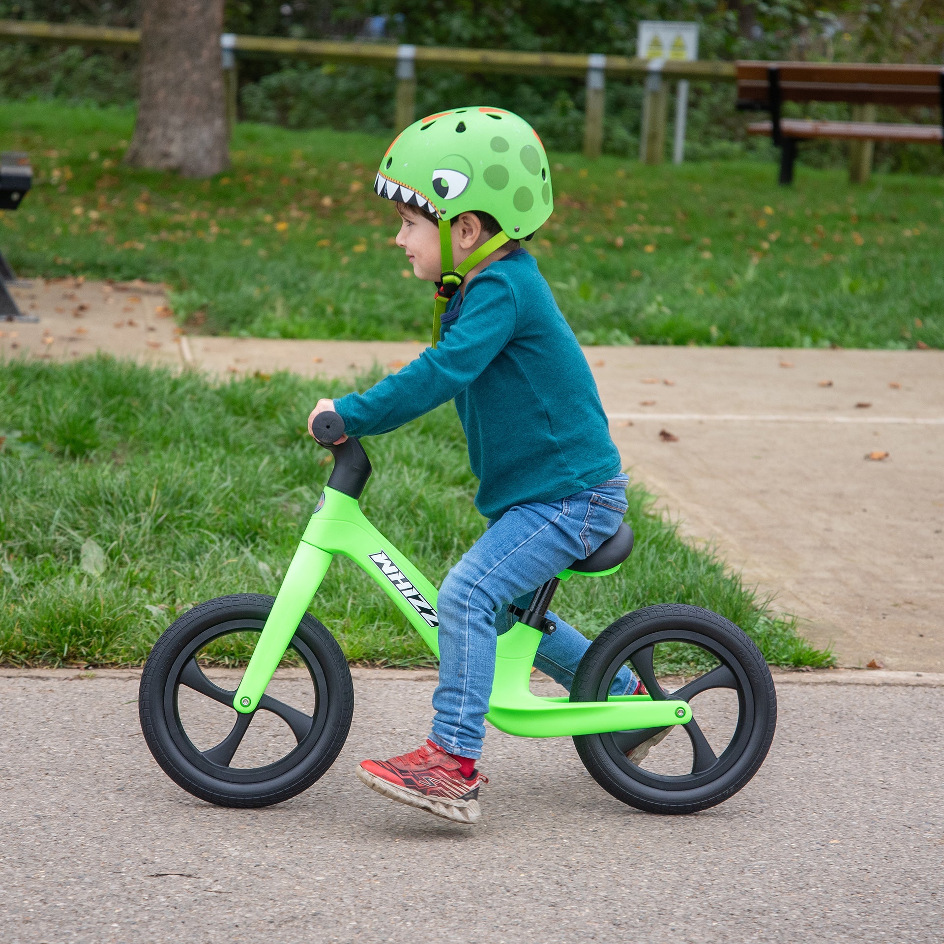 Tickit Whizz Balance Bike bici senza pedali verde