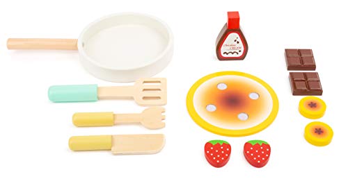 smallfoot 11467 set pancake legno cucina 3 anni