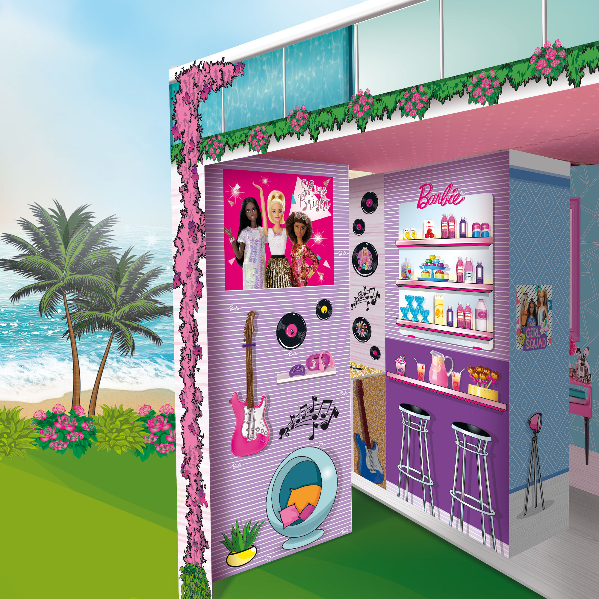 Lisciani Barbie Dream Summer Villa casa 2 piani con bambola