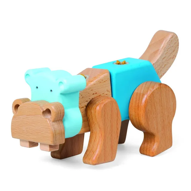 Small Foot 9836 kit costruzioni Hippo legno