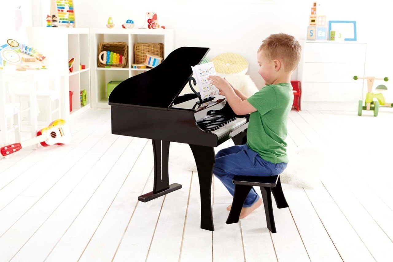 Hape E0320 Pianoforte a Coda giocattolo nero