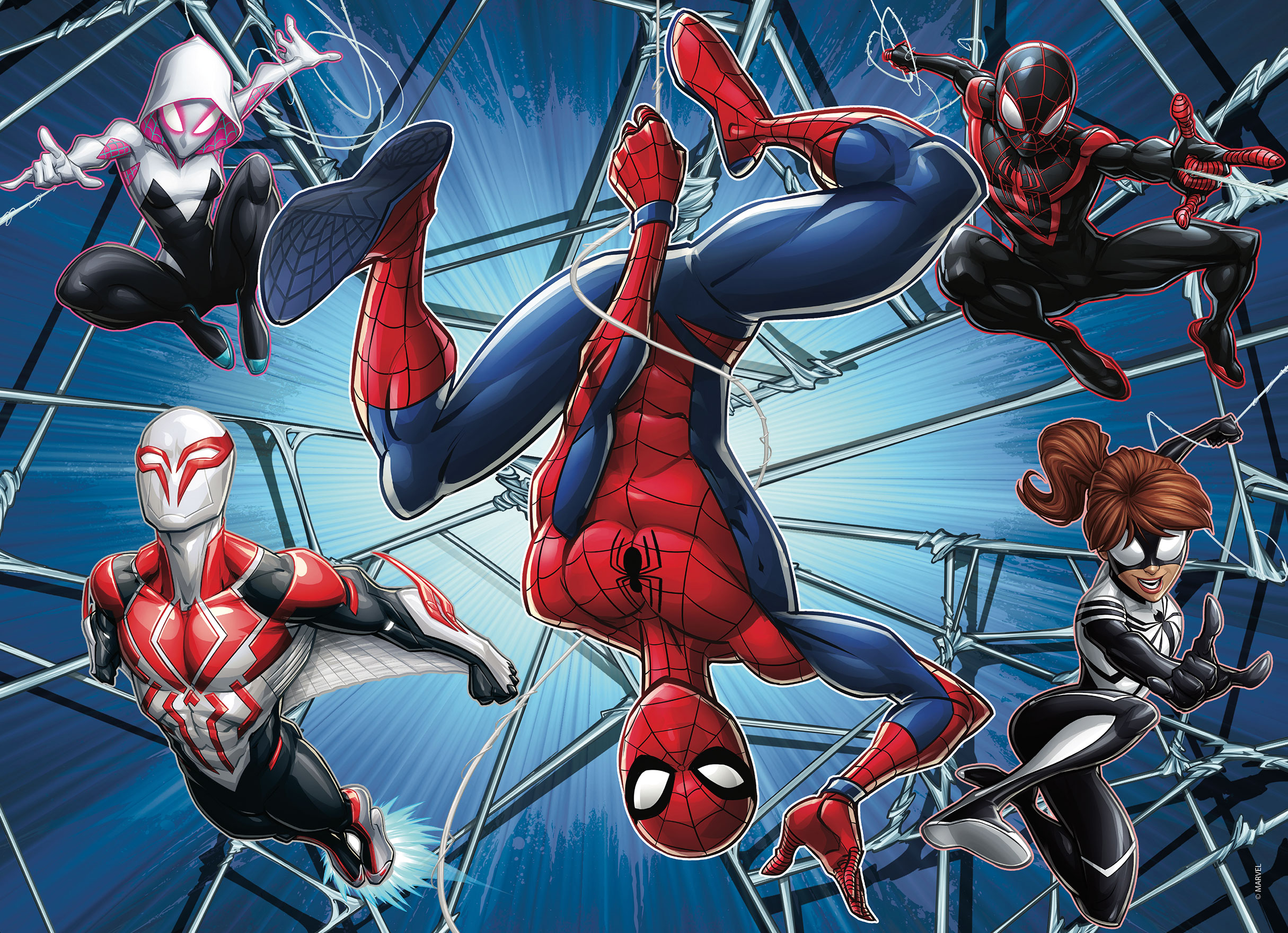 Lisciani Marvel DF M-Plus 60 puzzle bambini Spider-Man double-face