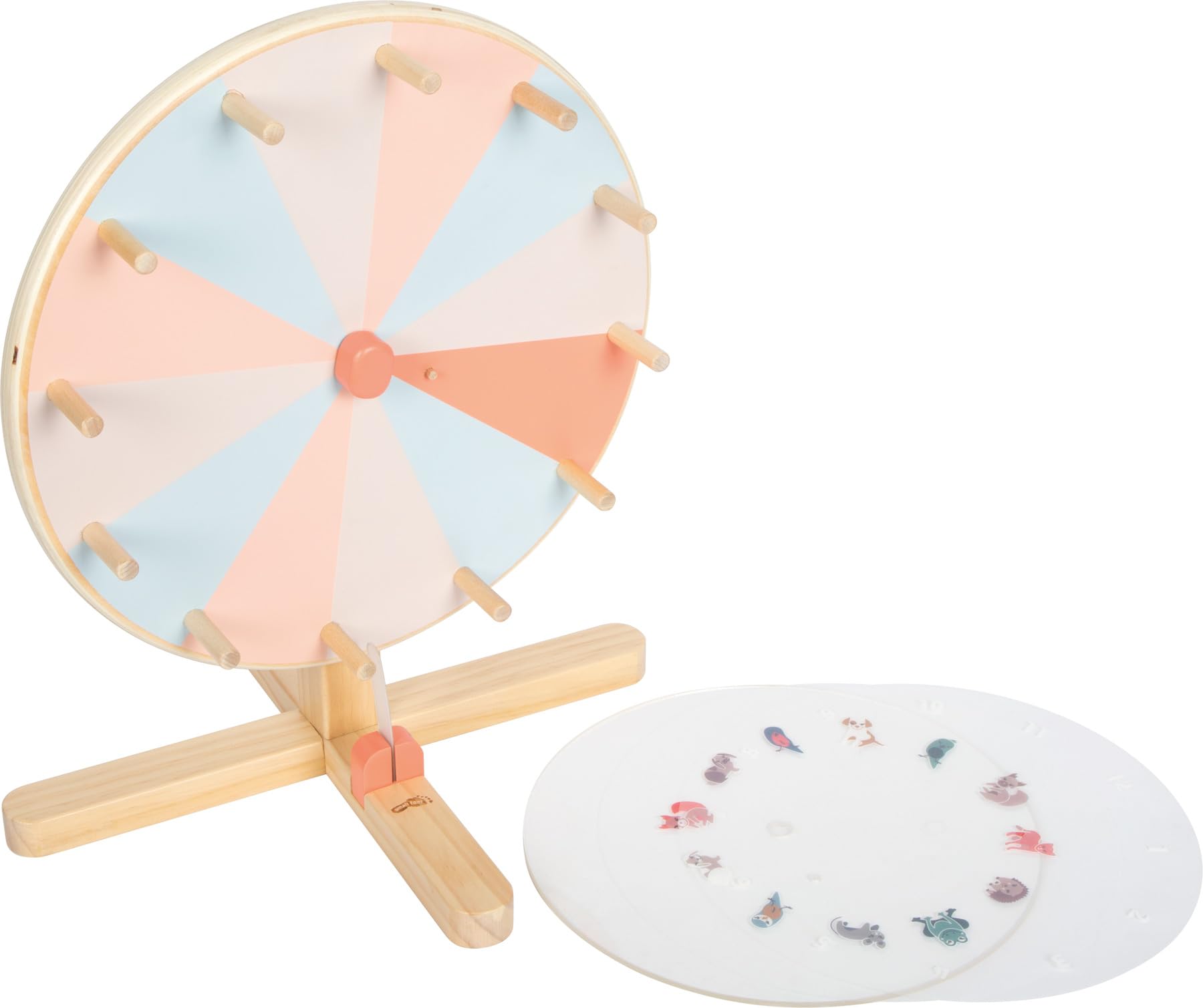 smallfoot Garden Buddies 12645 ruota della fortuna legno con dischi