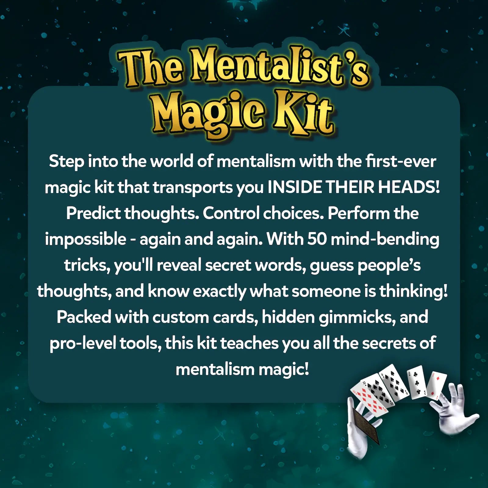 Skillmatics The Mentalist's Magic Kit kit magia 10+ anni