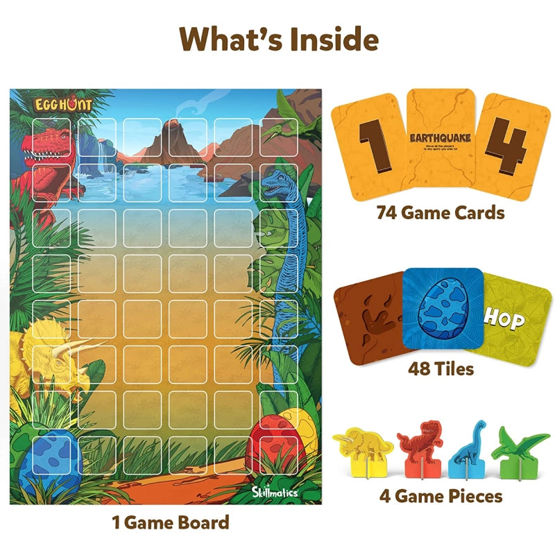 Skillmatics Egg Hunt Dinosauri gioco memoria 5+ anni