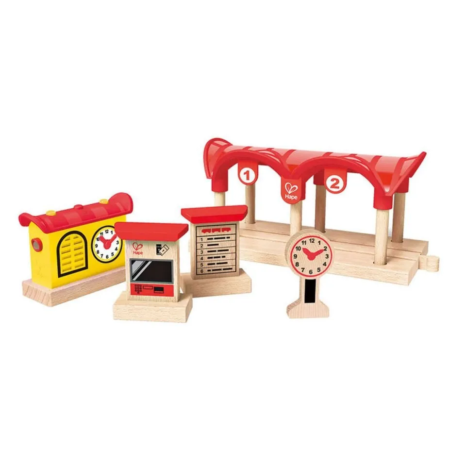 Hape Stazione Treni Registra Ascolta stazione 5 pezzi